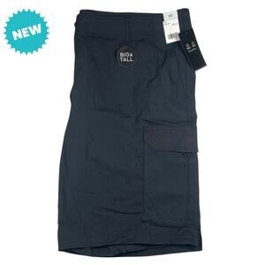 Lee Shorts Mens 46 Cargo Stretch Extreme Motion Flat Front Black Flex NWT